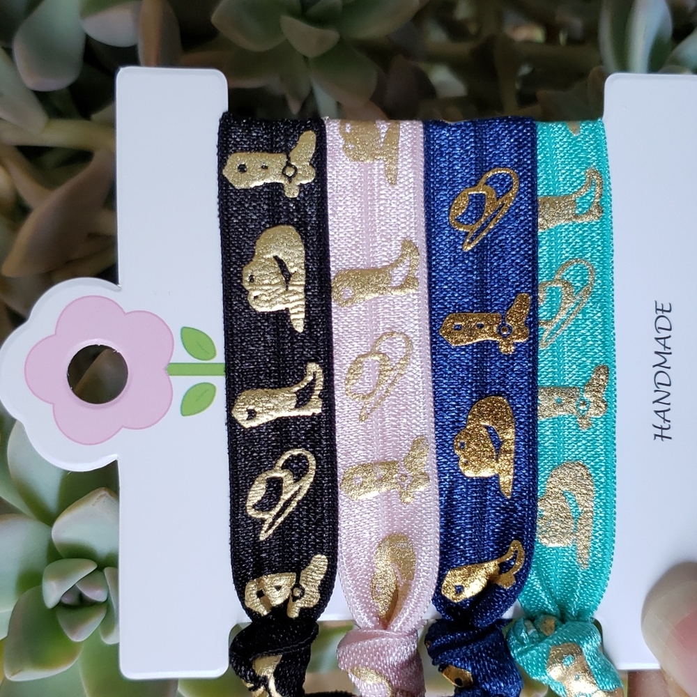Cowgirl Elastic Hair Ties Cowgirl Boots Cowgirl Hat Vaquera Country Western Hair